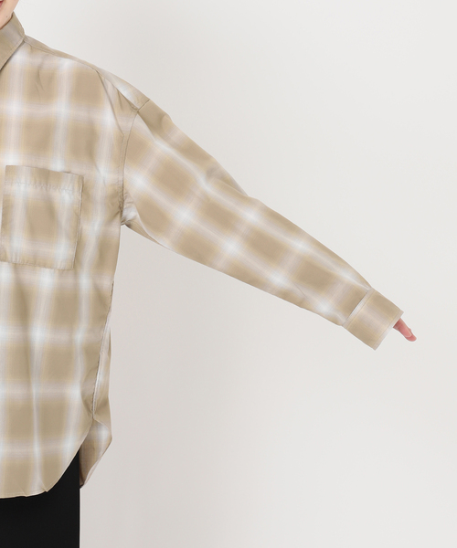 Deuxieme Classe(ドゥーズィエムクラス)の「*Vintage Check シャツ2(シャツ/ブラウス・レディース・ベージュ・FREE)」の10枚目の写真