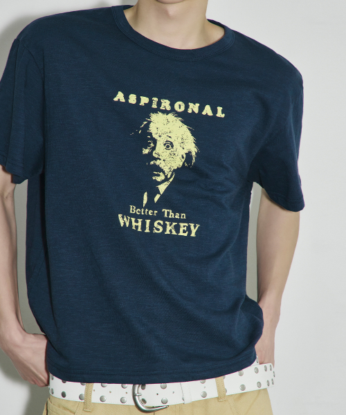 SCALLYWAG（スカリーワグ）の「ASPIRONAL スラブクロップドTシャツ[ネイビー]（Tシャツ/カットソー・レディース・その他・SMALL/MEDIUM/LARGE）」の3枚目の写真