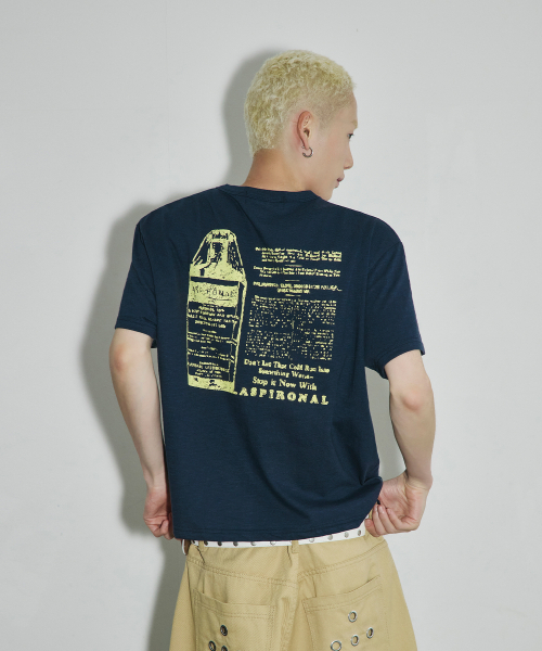 SCALLYWAG（スカリーワグ）の「ASPIRONAL スラブクロップドTシャツ[ネイビー]（Tシャツ/カットソー・レディース・その他・SMALL/MEDIUM/LARGE）」の6枚目の写真