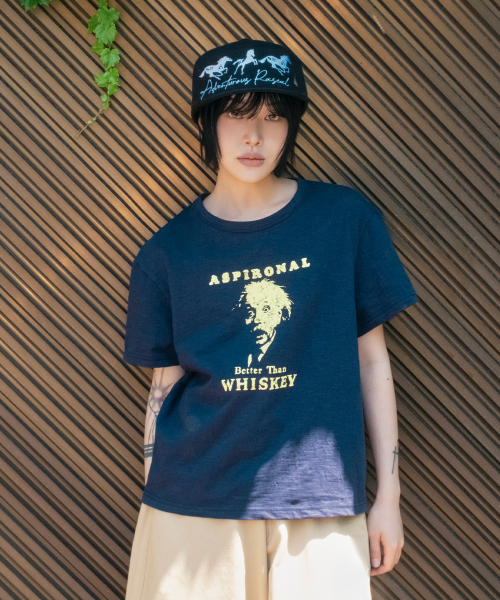SCALLYWAG（スカリーワグ）の「ASPIRONAL スラブクロップドTシャツ[ネイビー]（Tシャツ/カットソー・レディース・その他・SMALL/MEDIUM/LARGE）」の7枚目の写真