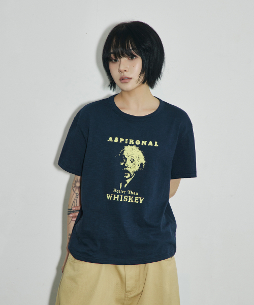 SCALLYWAG（スカリーワグ）の「ASPIRONAL スラブクロップドTシャツ[ネイビー]（Tシャツ/カットソー・レディース・その他・SMALL/MEDIUM/LARGE）」の8枚目の写真