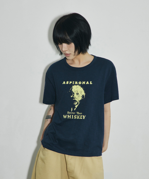 SCALLYWAG（スカリーワグ）の「ASPIRONAL スラブクロップドTシャツ[ネイビー]（Tシャツ/カットソー・レディース・その他・SMALL/MEDIUM/LARGE）」の9枚目の写真
