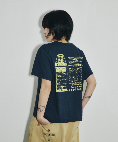 SCALLYWAG（スカリーワグ）の「ASPIRONAL スラブクロップドTシャツ[ネイビー]（Tシャツ/カットソー・レディース・その他・SMALL/MEDIUM/LARGE）」の10枚目の写真