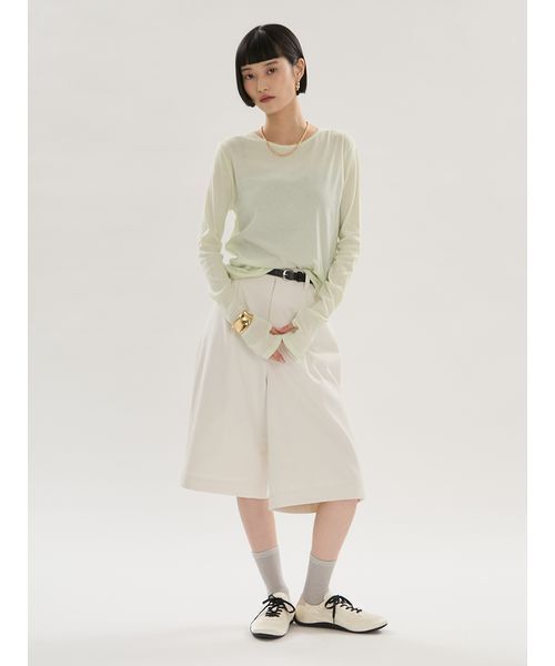 emmi(エミ)の「【emmi×Plax(TM)】クルーネックカットソー(Tシャツ/カットソー・レディース・ホワイト/ライム/ブラウン・F)」の10枚目の写真