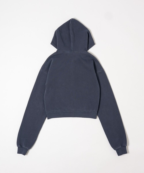 BENUA(ベヌア)の「ピグメントダブルジップフーディー - Pigment double zip hoodie -(パーカー・レディース・ダークグレー/カーキ/ネイビー・FREE)」の13枚目の写真