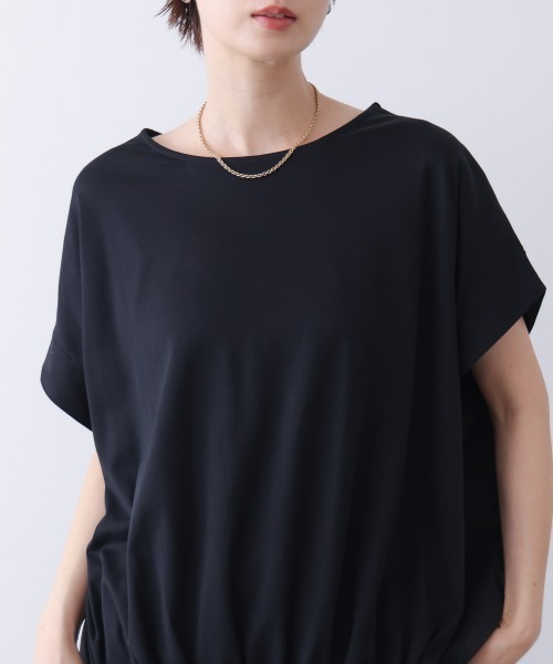 Bou Jeloud(ブージュルード)の「ドロストヘムタックプルオーバー(Tシャツ/カットソー・レディース・グレー/ブラック/レッド・FREE)」の16枚目の写真