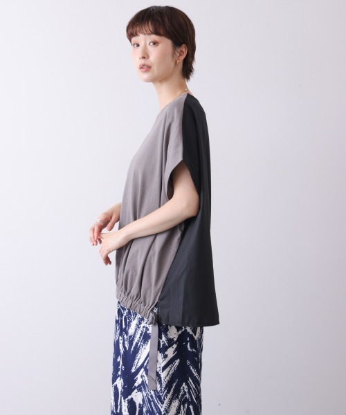 Bou Jeloud(ブージュルード)の「ドロストヘムタックプルオーバー(Tシャツ/カットソー・レディース・グレー/ブラック/レッド・FREE)」の17枚目の写真