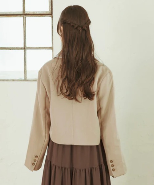 amr.(アムレ)の「レーステーラードジャケット(テーラードジャケット・レディース・ベージュ・FREE)」の18枚目の写真