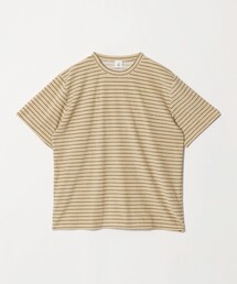 6(ROKU)＞コットンナイロン ショルダー ステッチ Tシャツ（Tシャツ