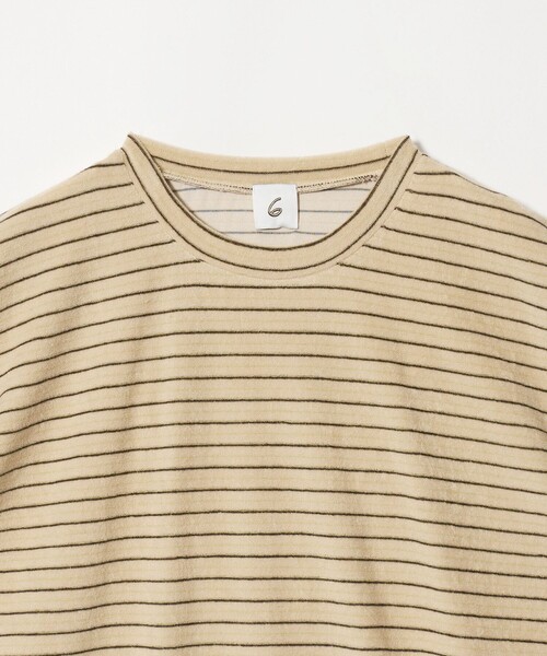 6(ロク)の「<6(ROKU)>パイル Tシャツ BORDER(Tシャツ/カットソー・レディース・オフホワイト・FREE)」の8枚目の写真