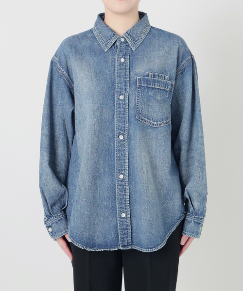 NEEDBY heritage(ニードバイヘリテージ)の「NEEDBY VINTAGE ニードバイ ヴィンテージ ISE 7579V3442(シャツ/ブラウス・レディース・コバルトブルー・X-SMALL)」の7枚目の写真