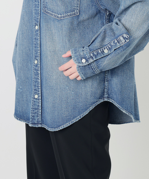 NEEDBY heritage(ニードバイヘリテージ)の「NEEDBY VINTAGE ニードバイ ヴィンテージ ISE 7579V3442(シャツ/ブラウス・レディース・コバルトブルー・X-SMALL)」の12枚目の写真