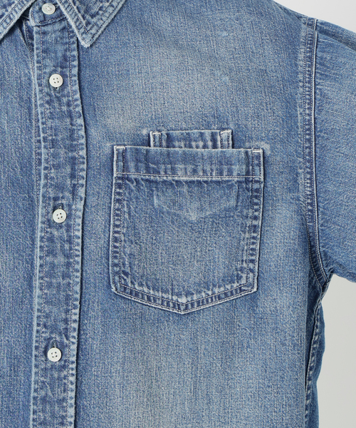 NEEDBY heritage(ニードバイヘリテージ)の「NEEDBY VINTAGE ニードバイ ヴィンテージ ISE 7579V3442(シャツ/ブラウス・レディース・コバルトブルー・X-SMALL)」の13枚目の写真