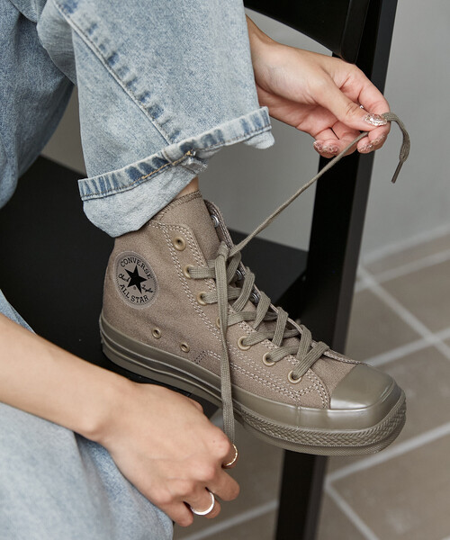 CONVERSE（コンバース）の「CONVERSE/コンバース ALL STAR SQUARETOE HI/オールスター スクエア トゥ ハイ[23.0~25.0cm展開]　限定展開（スニーカー・レディース・ブラック/ベージュ・25.0cm/23.0cm/24.0cm）」の3枚目の写真