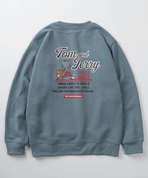 Tom&Jerry(トムアンドジェリー)の「【71】【TOM&JERRY/トムとジェリー】裏起毛 クルーネック スウェット/バックプリント/ワンポイント刺繍/ユニセックス/レディース/メンズ(S)(スウェット・レディース・ブラック系/グレー系/ブラック/ベージュ/モカ/グレー/ブルー/オフホワイト・M/L)」の20枚目の写真