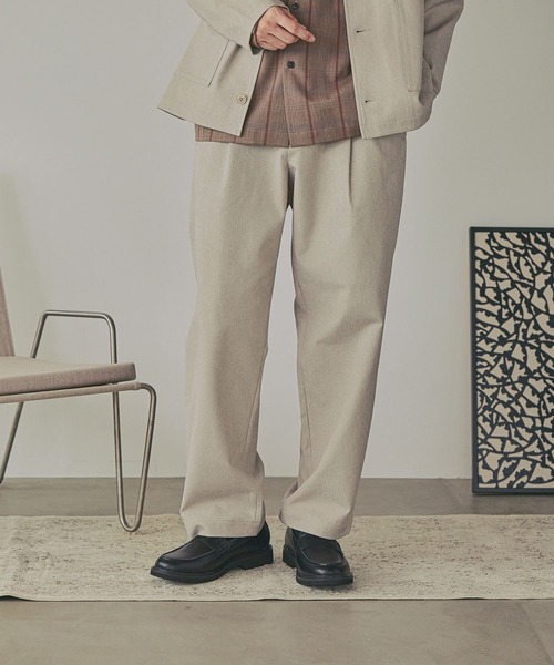 GLOBAL WORK(グローバルワーク)の「SOLOTEX/お手入れらくらくイージーパンツ/734129(その他パンツ・メンズ・グレイッシュベージュ/オリーブ/杢グレー/モカ・SMALL/X-LARGE/LARGE/MEDIUM)」の18枚目の写真