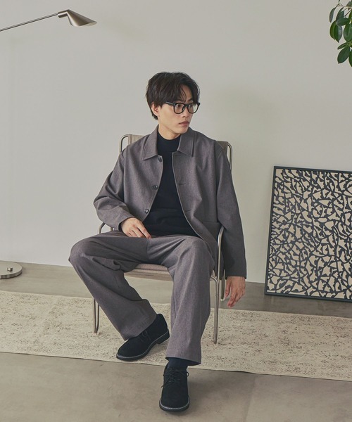 GLOBAL WORK(グローバルワーク)の「SOLOTEX/お手入れらくらくイージーパンツ/734129(その他パンツ・メンズ・グレイッシュベージュ/オリーブ/杢グレー/モカ・SMALL/X-LARGE/LARGE/MEDIUM)」の8枚目の写真