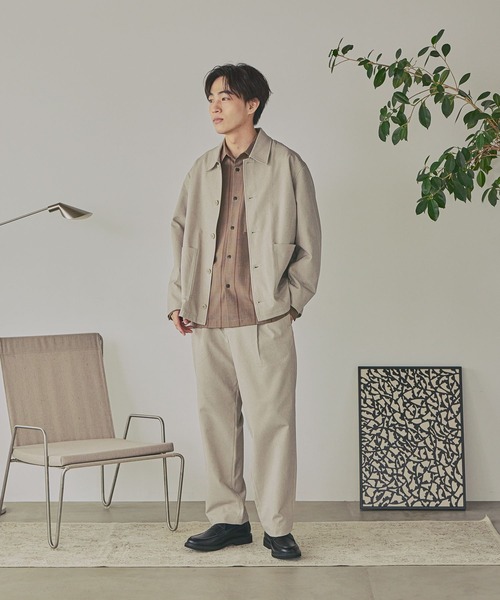 GLOBAL WORK(グローバルワーク)の「SOLOTEX/お手入れらくらくイージーパンツ/734129(その他パンツ・メンズ・グレイッシュベージュ/オリーブ/杢グレー/モカ・SMALL/X-LARGE/LARGE/MEDIUM)」の15枚目の写真