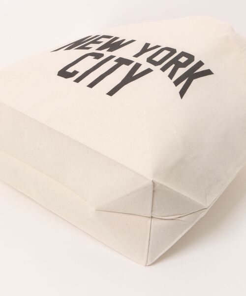 Ol' Basics（オールベーシックス）の「Ol' Basics（オール・ベーシックス） トートバッグ キャンバス NEW YORK CITY ニューヨーク ロゴ プリント 鞄 BAG アメカジ メンズ レディース ユニセックス MLサイズ（トートバッグ・レディース・ナチュラル・FREE）」の4枚目の写真