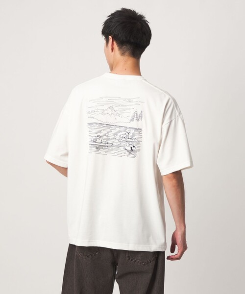 Columbia(コロンビア)の「【別注】<Columbia>GLR Jonas グラフィック 半袖 Tシャツ(Tシャツ/カットソー・メンズ・ホワイト/ダークグリーン/ナチュラル/その他1・L/M)」の1枚目の写真