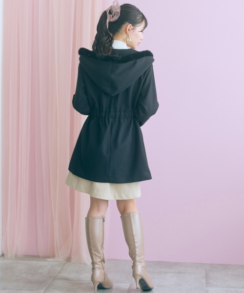 marun(マルン)の「<大きいサイズ>ビッグショールカラートッパーコート marun(その他アウター・レディース・ブラック/アイボリー・L/3L/LL/5L/4L)」の21枚目の写真