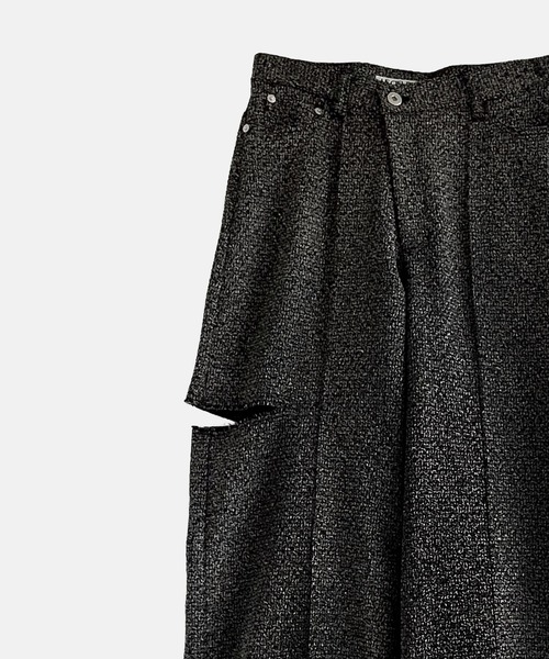 LE CIEL BLEU(ルシェルブルー)の「ツイードV-ウエストパンツ / Tweed V-Waist Pants(その他パンツ・レディース・ブルー/ブラック・36/34/38)」の8枚目の写真