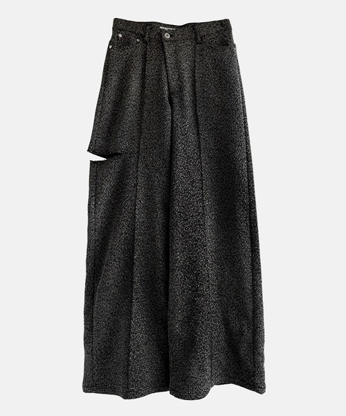 LE CIEL BLEU(ルシェルブルー)の「ツイードV-ウエストパンツ / Tweed V-Waist Pants(その他パンツ・レディース・ブルー/ブラック・36/34/38)」の7枚目の写真