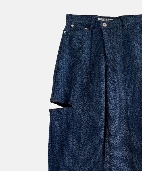 LE CIEL BLEU(ルシェルブルー)の「ツイードV-ウエストパンツ / Tweed V-Waist Pants(その他パンツ・レディース・ブルー/ブラック・36/34/38)」の10枚目の写真