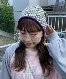 HELLO.SANFRANCISCO | 【HELLO.SANFRANCISCO】花柄リブビーニー(ニットキャップ/ビーニー)