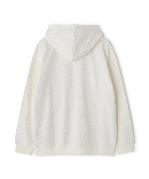 DANKE SCHON（ダンケシェーン）の「【WEB&DEPOT限定】DankeSchon/ダンケシェーン/RHINESTONE PULL HOODIE（パーカー・レディース・ブラック/ホワイト・L/M/S）」の4枚目の写真