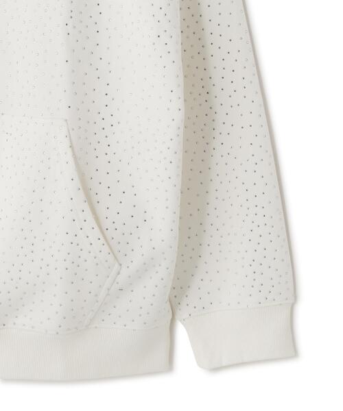 DANKE SCHON（ダンケシェーン）の「【WEB&DEPOT限定】DankeSchon/ダンケシェーン/RHINESTONE PULL HOODIE（パーカー・レディース・ブラック/ホワイト・L/M/S）」の7枚目の写真