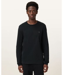 ALLSAINTS | BRACE BRUSHED COTTON LONG SLEEVE T-SHIRT | BRACE ブラッシュド コットン 長袖 Tシャツ(Tシャツ/カットソー)