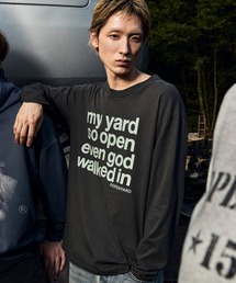 Openyard（オープンヤード）の「『Openyard オープンヤード』MY YARD LONG SLEEVE TEE MY YARD長袖Tシャツ（Tシャツ/カットソー）」