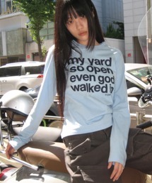 『Openyard/オープンヤード』MY YARD LONG SLEEVE TEE/MY YARD長袖Tシャツ