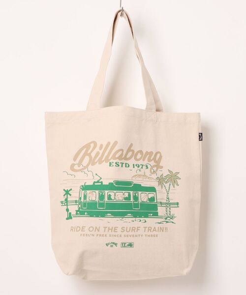 BILLABONG(ビラボン)の「BILLABONG メンズ ENODEN TOTEBAG トートバッグ 【江ノ電×BILLABONG】【2026年秋冬モデル】(トートバッグ・メンズ・ブラック系その他/サンドベージュ/オフホワイト・FREE)」の1枚目の写真