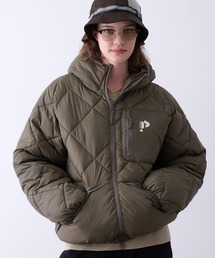 Diamond Quilted Volume Puffer Hood Jacke／ダイヤキルト ボリューム パファーフードジャケット