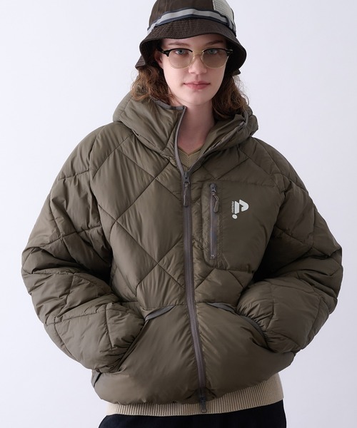 Perushu(ペルーシュ)の「Diamond Quilted Volume Puffer Hood Jacke/ダイヤキルト ボリューム パファーフードジャケット(ブルゾン・メンズ・ライトブルー/ブラック/カーキ/ベージュ・MEDIUM/SMALL/LARGE)」の4枚目の写真