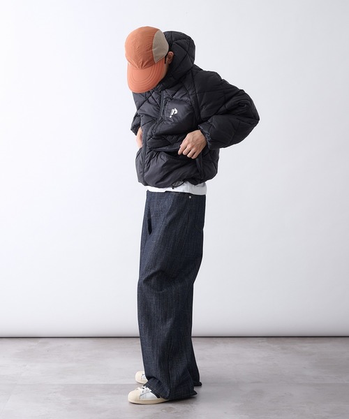 Perushu(ペルーシュ)の「Diamond Quilted Volume Puffer Hood Jacke/ダイヤキルト ボリューム パファーフードジャケット(ブルゾン・メンズ・ライトブルー/ブラック/カーキ/ベージュ・MEDIUM/SMALL/LARGE)」の12枚目の写真