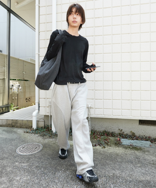 XERO（ゼロ）の「ワッフル ニキビパッチ スウェットパンツ [メランジグレー]（スウェットパンツ・レディース・その他・MEDIUM/LARGE）」の2枚目の写真