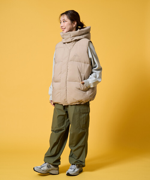 FREAK'S STORE(フリークスストア)の「限定展開 KELTY × FREAK'S STORE/ケルティ 別注 サーモライト 中綿 2WAY フーディーベスト(その他アウター・レディース・ブラック/オリーブ/ベージュ・フリ-)」の17枚目の写真