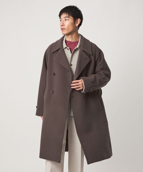 green label relaxing(グリーンレーベルリラクシング)の「SENTDALE WOOL トレンチコート(トレンチコート・メンズ・ダークグレー/モカ・S/M/L/XL)」の2枚目の写真