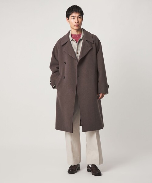 green label relaxing(グリーンレーベルリラクシング)の「SENTDALE WOOL トレンチコート(トレンチコート・メンズ・ダークグレー/モカ・S/M/L/XL)」の15枚目の写真