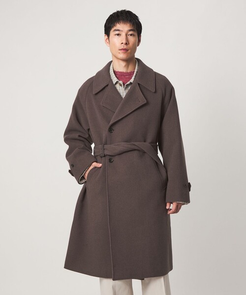 green label relaxing(グリーンレーベルリラクシング)の「SENTDALE WOOL トレンチコート(トレンチコート・メンズ・ダークグレー/モカ・S/M/L/XL)」の17枚目の写真