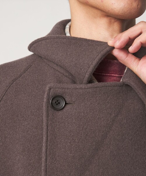 green label relaxing(グリーンレーベルリラクシング)の「SENTDALE WOOL トレンチコート(トレンチコート・メンズ・ダークグレー/モカ・S/M/L/XL)」の3枚目の写真