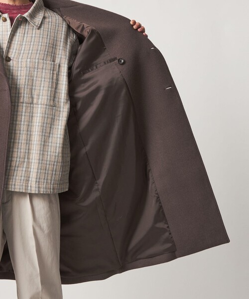 green label relaxing(グリーンレーベルリラクシング)の「SENTDALE WOOL トレンチコート(トレンチコート・メンズ・ダークグレー/モカ・S/M/L/XL)」の5枚目の写真