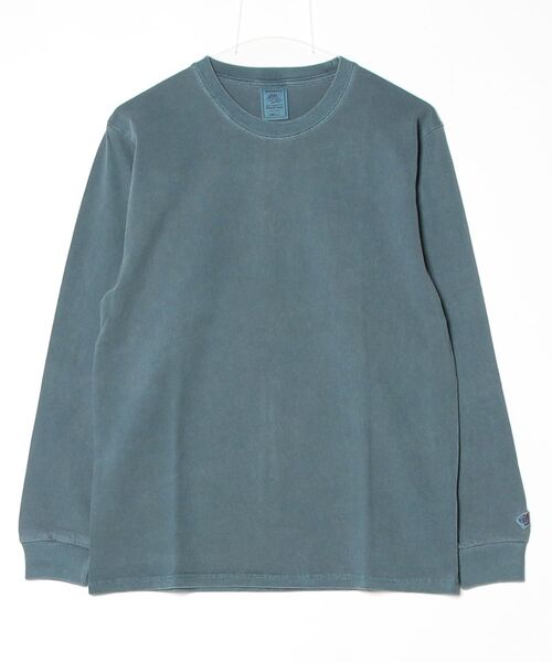 ALWAYS GOOD TIME(オルウェイズグッドタイム)の「【JEMORGAN/ジェーイーモーガン】 16/-OE天竺 ピグメント クルーネック ロングスリーブTシャツ / ヴィンテージ加工(Tシャツ/カットソー・メンズ・オリーブ/ブラック/バーガンディー/オフホワイト/ダークブルー/ブラウン/イエロー・XL/M/L/S)」の5枚目の写真