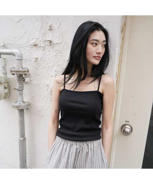 JULIAPEPE(ジュリアペペ)の「String Sleeveless (2 Colours)(Tシャツ/カットソー・レディース・ブラック・FREE)」の1枚目の写真
