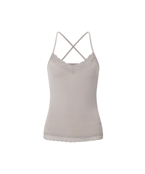 PLEASENOFOLLOW（プリーズノーフォロー）の「Seah Lace Sleeveless Top (Skin Beige)（Tシャツ/カットソー・レディース・その他・FREE）」の3枚目の写真