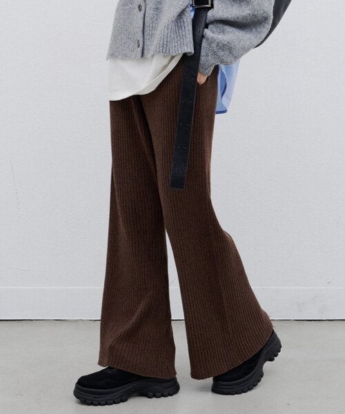 CIAOPANIC TYPY（チャオパニックティピー）の「∴【SML展開】モールニットフレアパンツ（その他パンツ・レディース・ブラック/ブラウン/グレー/レッド・SMALL/MEDIUM/LARGE）」の18枚目の写真