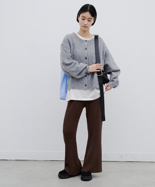 CIAOPANIC TYPY（チャオパニックティピー）の「∴【SML展開】モールニットフレアパンツ（その他パンツ・レディース・ブラック/ブラウン/グレー/レッド・SMALL/MEDIUM/LARGE）」の9枚目の写真